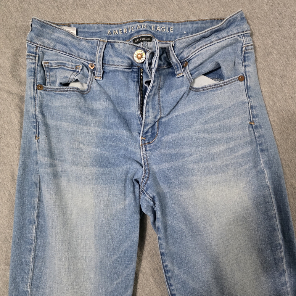 American Eagle Outfitters Women's Light Blue Skinny Jeans